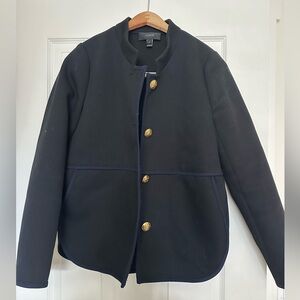 J. Crew Tipped Twill Jacket with Brass Buttons